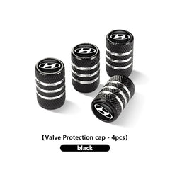 4Pcs Metal Car Wheel Tires Valve Dustproof Cover Accessories For Hyundai Ioniq Sonata Elantra Solaris Creta Accent SantaFe