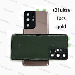 S21ultra Glass For Samsung S21ultra s21 ultra G998 Battery Back Cover Rear Door Lid Panel Shell Housing Case Camera Lens Parts