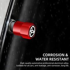 4Pcs/set Alloy Car Tire Valve Stem Air Caps Anti-theft Airtight Cover For Toyota Camry Yaris Hilux Prius Avensis Auris Corolla