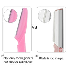 3/10Pcs  Eye Brow Epilation Hair Removal Cutters Safety Knife Makeup Scraper Eyebrow Trimmer Blade Women Face Shaver Portable