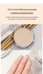 Concealer Banana powder Lasting Oil Control Makeup Honey Powder Waterproof Brightening Set Powder High gloss Powder Cream