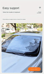 Car Front Windshield Sunshade Umbrella Summer Sun Protection Sunshade Blocking Car Interior Cooling Supplies