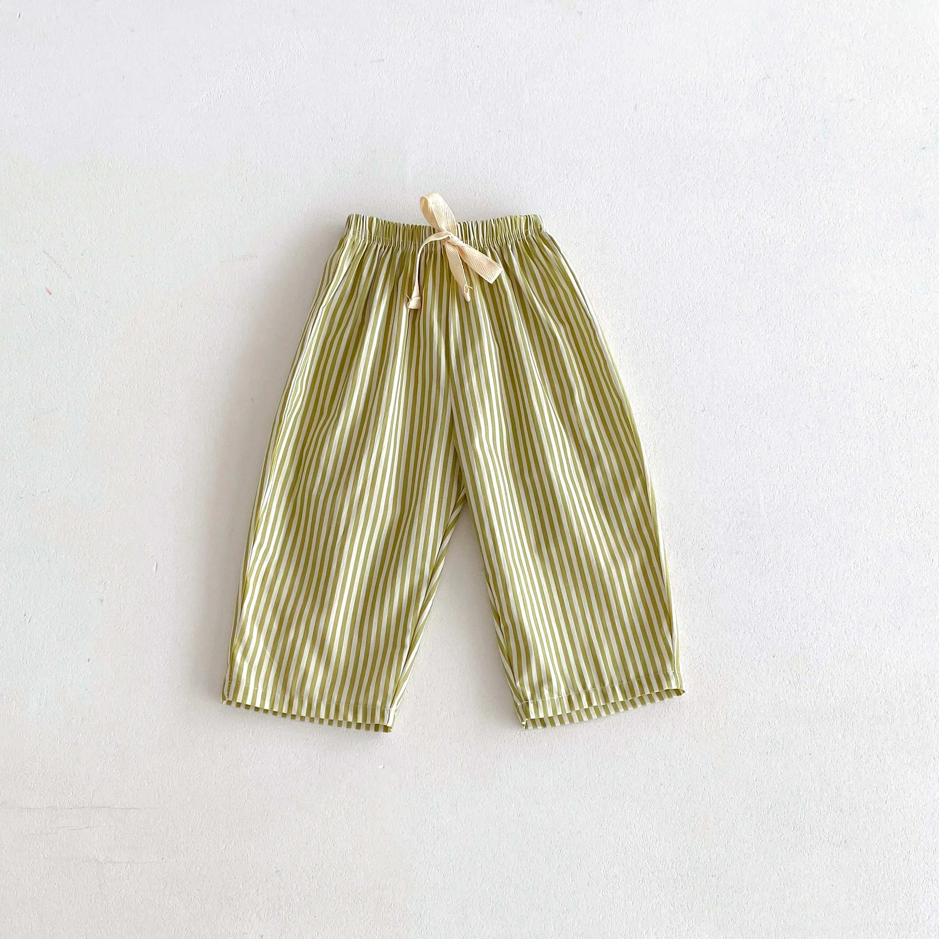 Fashion Striped Trousers For Children's Clothes Summer Thin Loose Casual Kids Harem Pants Toddler Costume Boys Girls Long Pant