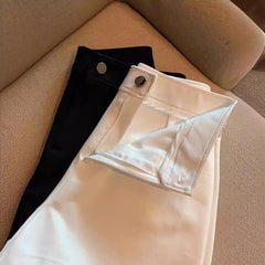 Harajuku Y2K Summer Short Pants Fashion Women Solid High Waist A-Line Straight Sexy Shorts Casual Streetwear Hot Girl Trousers