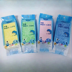 Bath Sponge Scrub Shower Soft Exfoliating Body Skin Shower Spa Bath Brush Washing Sponge Pad Sponges Cleaning Spa Bath Ball
