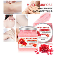350g Big Bottle Body Skin Scrub Deep Cleansing Face Exfoliating Hydrating Scrub Fruit Scented Mud Exfoliating Gel Body Lotion