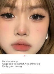 Gege Bear Soft Matte Lip Liner - Defines Lips, Long-Lasting, and Won't Smudge in Natural Pink