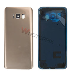 For Samsung Galaxy S8 G950F Back Battery Cover Door Rear Glass Housing Case For Samsung S8 Plus G955F Battery Cover With Lens