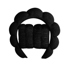 3 件套时尚 Microfiber Washing Wristbands Scrunchies Puffy Headband Spa Bubble Headband for Washing Face Makeup Shower Skincare