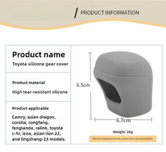 Car Silicone Automatic Gear Shift Knob Cover Antislip Shifter Knob Univeral Fit Shifter Handle For Toyota C-HR For Camry Corolla