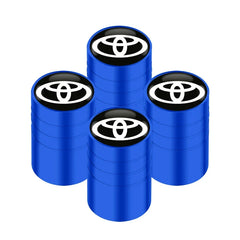 4Pcs/set Alloy Car Tire Valve Stem Air Caps Anti-theft Airtight Cover For Toyota Camry Yaris Hilux Prius Avensis Auris Corolla