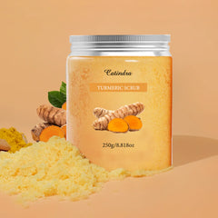 Catindra Turmeric Body Scrub Cleansing Exfoliator Removes Dark Spots Melanin Moisturizing Skin Care Exfoliating Scrubs