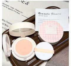 2 in 1 Double Layer Powder Cushion Clear Natural Lasting Brightening Gege Bear Makeup Concealer Loose Powder Cushion Cream