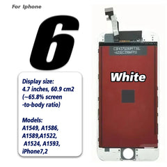 شاشة LCD AAA+ لهاتف iPhone 6 7 8 6s plus 7 8 Plus شاشة بديلة لهاتف iPhone 5 5S 5C 5se شاشة LCD تعمل باللمس ومحول رقمي