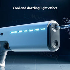 Hot Sales Waterproof Fully Automatic Water Gun Toys With Light Water Pistol Spray Blaster Absorbing Summer Pool Toys For Kids