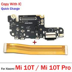 جديد لهاتف Xiaomi Mi 10T 11T 12T 13T Pro موصل قاعدة شاحن USB لوحة الشحن منفذ اللوحة الرئيسية كابل مرن للوحة الرئيسية
