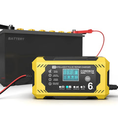 12V6A smart battery charger AGM Start stop battery European regulation full stop reverse protection lead-acid charger