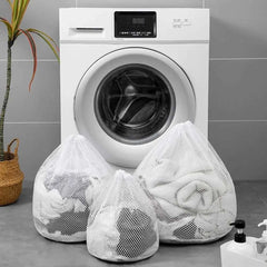 1PC Mesh Laundry Wash Bag – Machine Washable with Drawstring, Reusable & Travel-Friendly for Blouses, Stockings & Underwear