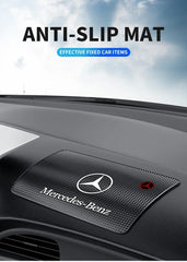 Car Dashboard Phone Glasses Non-Slip Silicone Pad Waterproof Sticky Mat For Mercedes Benz Exclusive AMG W108 W124 W126 W140 W168
