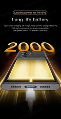 هاتف ذكي أصلي SERVO S24 Mini 4G Cellular GPS Android 10.0 التعرف على الوجه 2 جيجابايت / 16 جيجابايت 2000 مللي أمبير في الساعة شاشة 3 بوصات هواتف محمولة صغيرة