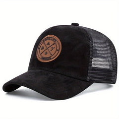قبعة بيسبول صيفية شبكية للنساء والرجال من ENJOY LIFE مع رقعة حروف Snapback قبعة كاجوال قابلة للتنفس للجنسين قبعات سائقي الشاحنات في الشارع الهيب هوب