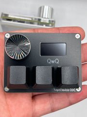 O3C SayoDevice OSU O3C مفاتيح هول ذات الزناد السريع ومفاتيح مغناطيسية وردية اللون ولوحة مفاتيح بمقبض وشاشة ونسخ ولصق وقص
