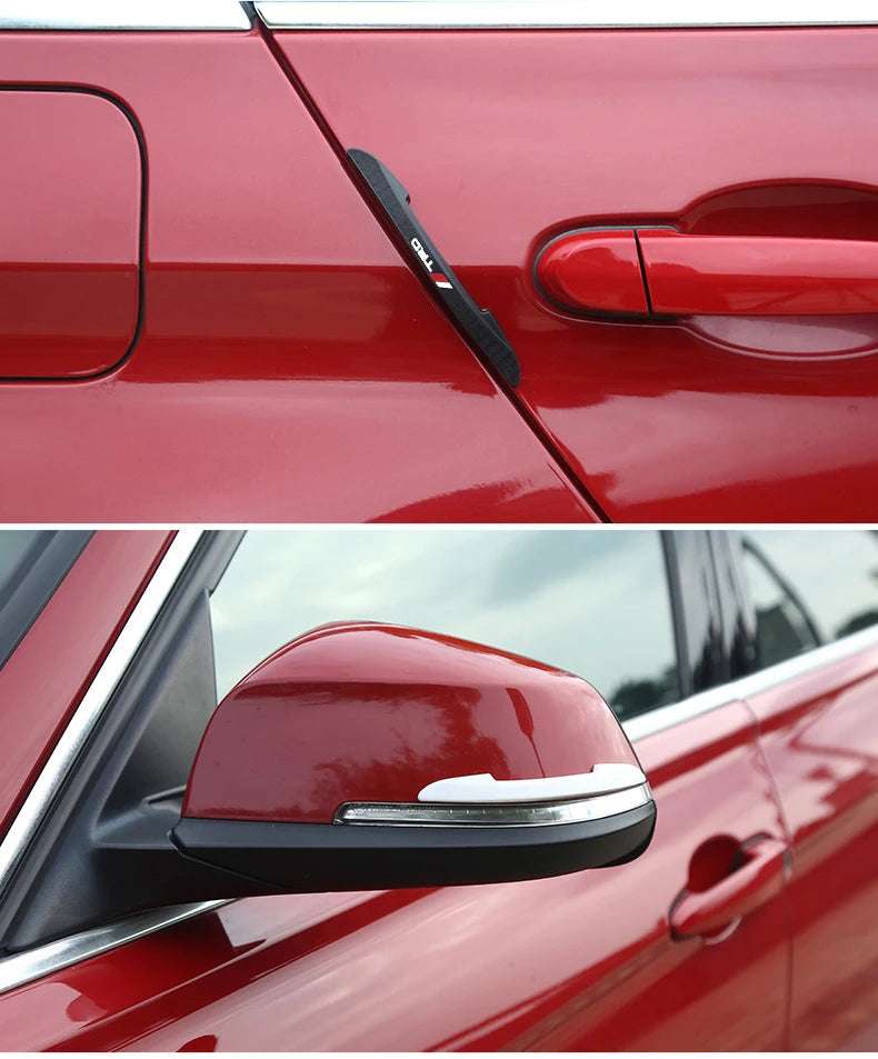 4Pcs Car Door Edge Anti-collision Strips Bumper Trim Sticker Accessories For Toyota Rav4 Corolla Chr Yaris Camry Cross Auris TRD