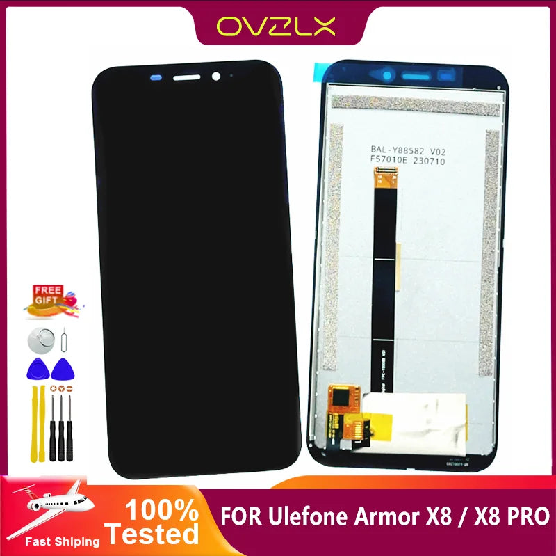 5.7" New For Ulefone Armor X8 LCD Display ULEFONE Armor X8 Pro Touch Screen ArmorX8Pro Digitizer Assembly Phone Replacement