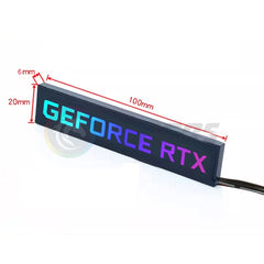 Graphics Card Side Panel RGB RTX AMD GeForce GPU Modify 5V 3Pin ARGB AURA SYNC PC Case DIY MOD