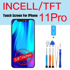 شاشة PINZHENG عالية الجودة INCELL LCD OLED OEM AMOLED لهاتف iPhone XS MAX X XR 11 12 13 MINI PRO PROMAX بديلة للشاشة