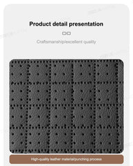 BLALION Leather Car Armrest Box Pad Memory Foam Center Console Arm Rest Protector Cover with Storage Pocket Elbow Rest Cushion