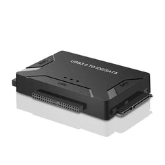 محول محرك الأقراص الصلبة SATA/IDE إلى USB 3.0 لمحول محرك الأقراص الصلبة العالمي 2.5/3.5 بوصة IDE SATA HDD SSD مع محول طاقة 12 فولت 2 أمبير