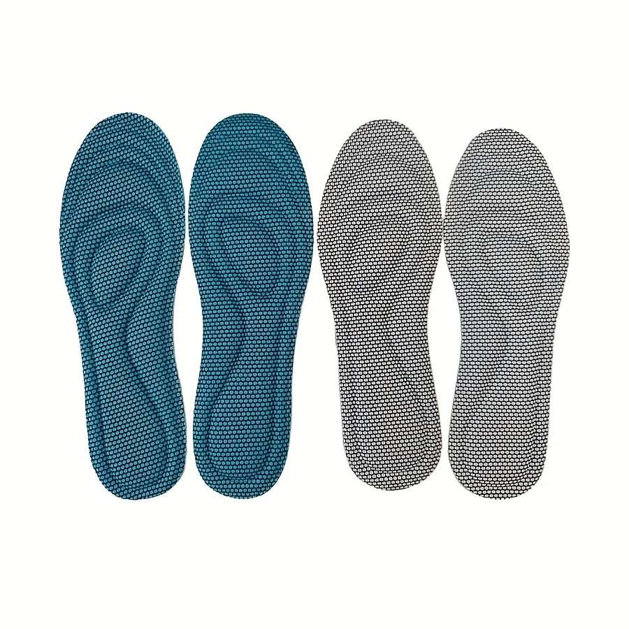 2 Pairs Memory Foam Orthopedic Insoles for Shoes Antibacterial Deodorization Sweat Absorption Insert Sport Shoes Running Pads