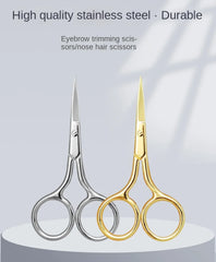 1pc European-style Makeup Scissors 9CM Compact Stainless Steel Small Professional Eyebrow Nose Hair Cut Manicure Nail Tools