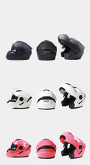 BLD Personalised Motorcycle Full Face Helmet Men Women Fashion Dual Lens Helmets Motocross Racing Modular Flip Up Casco Moto