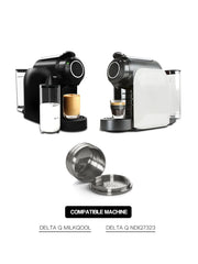 كبسولة قهوة قابلة لإعادة التعبئة متوافقة مع آلات صنع القهوة DETAL Q NDIQ7323 DETALQ MILKQOOL LAVAZZA EP MINI