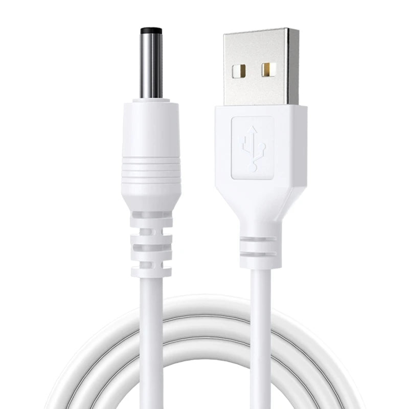 2025 New USB to for DC 3.5mm x 1.35mm 2A Max for DC Barrel Jack Power Cable USB LED Strip Lights Flashlight Charging Cord