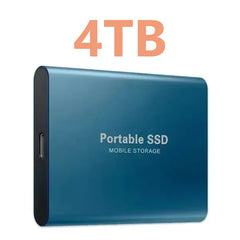 New Portable Hard Drive 1TB 2TB 4TB Solid Disk High Speed External Hard Disk USB3.1 Type-C Solid State Drive for PC/Phone/Loptop