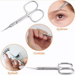 1PC Stainless Steel Dead Skin Scissors Sharp-Nosed Scissors Russian Eagle Hook Dead Skin Scissors Manicure Dead Skin Tools