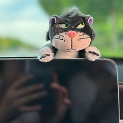 Car Cute Wiper Ornaments Plush Doll Capybara Panda Cat Turn Signal Switch Ornament Car Interior Decoration Accessories