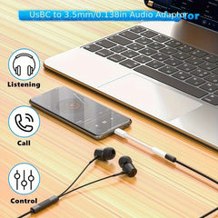 Type C To 3.5mm Aux Adapter 3 5 Jack Audio Cable for Huawei Xiaomi Redmi POCO Sumsang LG 3.5MM to 8Pin Aux Adputer for iPhone