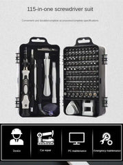115 in 1 Multifunctional Precision Magnetic Screwdriver Set Computer PC Mobile Phone Equipment Repair Screwdrive Kit Hand Tools