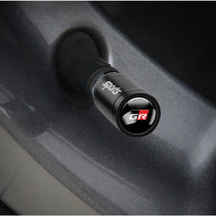 4Pcs Car Wheel Tire Valve Caps Protection Cover Auto Accessories For Toyota Fortuner Chr Verso Prius Mirai Hiace Trd Corolla GR