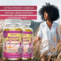 Menopause Support Supplement for Women - Relieves Fatigue, Bloating, Hot Flashes, Mood Swings - Supports PMS, PMDD, PCOS