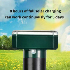 Solar Ultrasonic Rat Repellent Cat Repellent Ultrasonic Outdoor Long-lasting Anti-cat Meowing Solar Electronic Repeller ABS