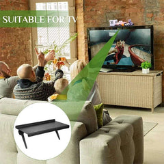 TV Screen Top Storage Shelf Adjustable Monitor Storage Rack Computer Desktop Display Stand TV Router Storage Rack Home Organizer