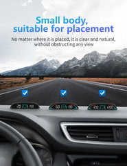 AD Car Speedometer With Alarm Water Temperature Meter G3 GPS / B3 OBD Head Up Display Accessories Auto Tachometer Clock Time