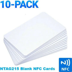 10PCS NTAG215 Blank NFC Cards PVC Tags NFC215 13.56Mhz TagMo Waterproof RFID NFC Phone 504 bytes