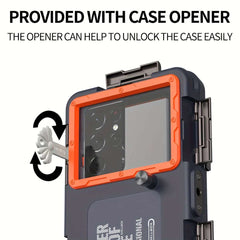 Waterproof Phone Case Holsters & 15m Diving 50ft Swimming Premium Protective Housing & Lanyard For iPhone Samsung 6.8" Phone