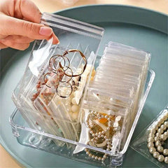 10-100pcs PVC Self Sealing Plastic Jewelry Zip Lock Bags Reclosable Thick Transparent Ziplock Gift Packaging Storage Pouches